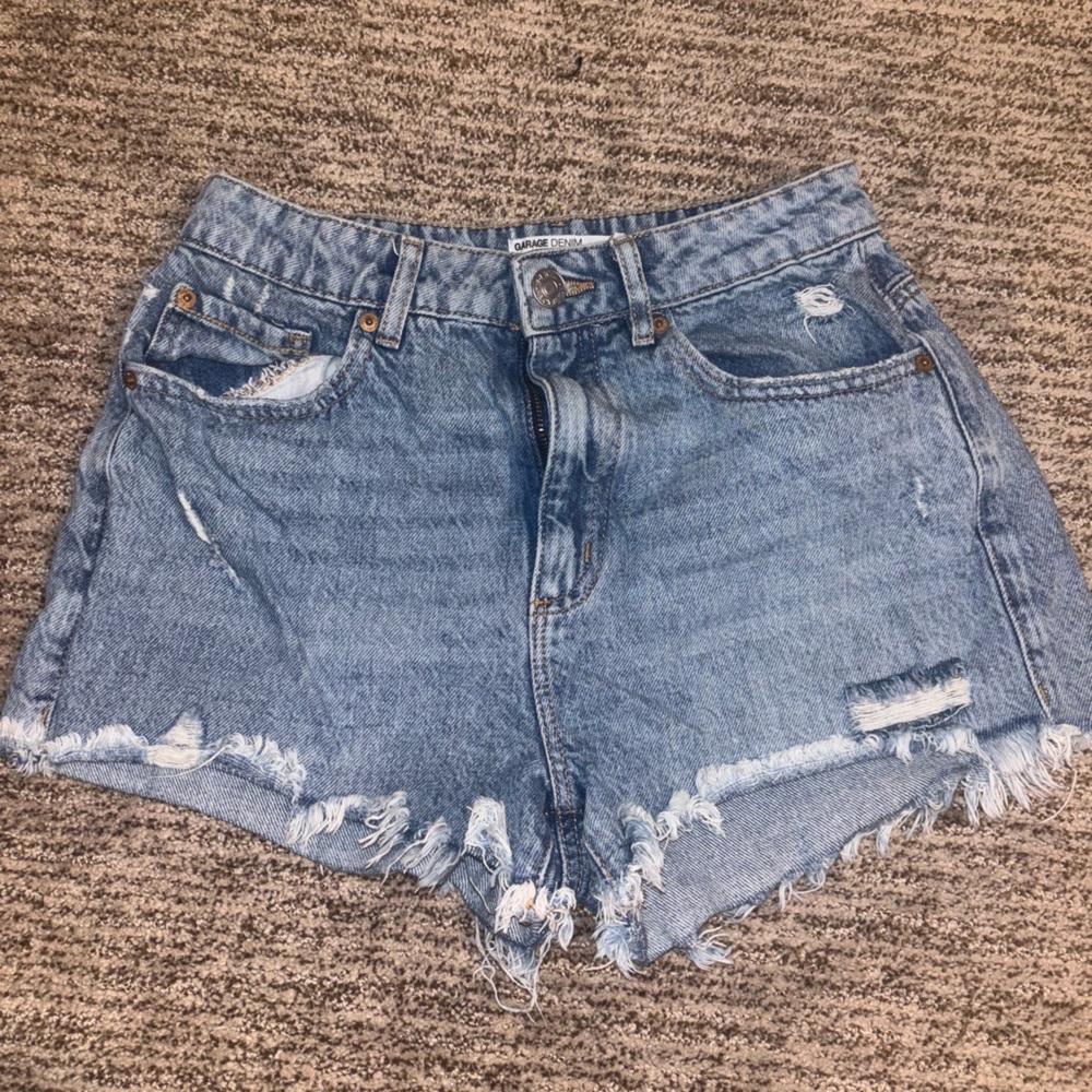Distressed Denim shorts